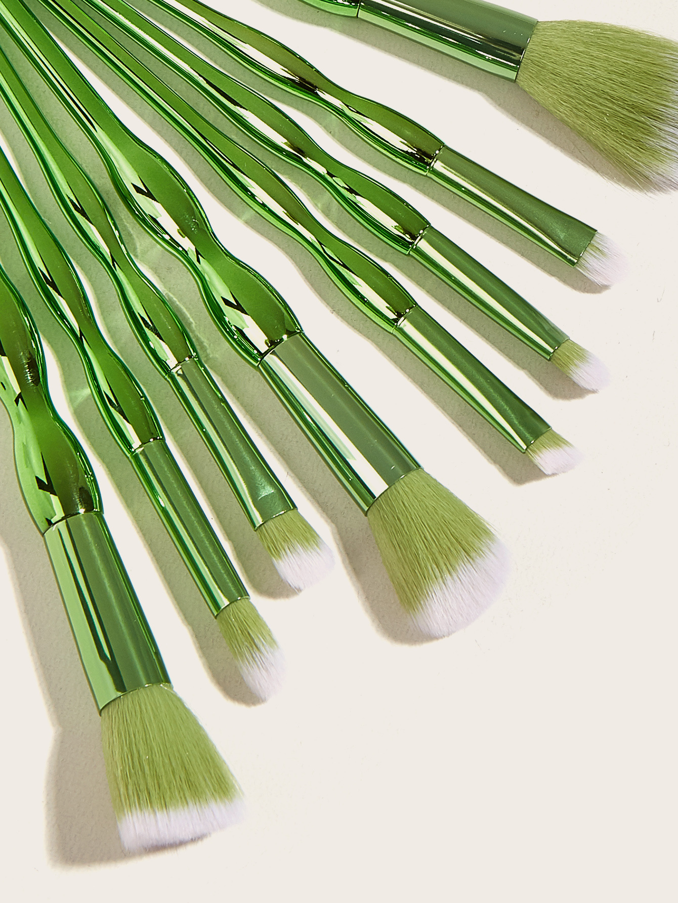 Set mit 8 Make-up-Pinseln, grüner Kürbis, Lidschattenpinsel, Puderpinsel, Beauty-Tools GUJHUI_voghion.com