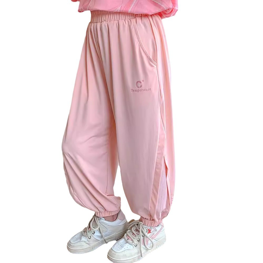 Sommer Mädchen Eisseide 2024 Neue Kleine und Mittlere Größe Mückenresistente Dünne Sonnencreme Schnelltrocknend Kindersport_voghion.com