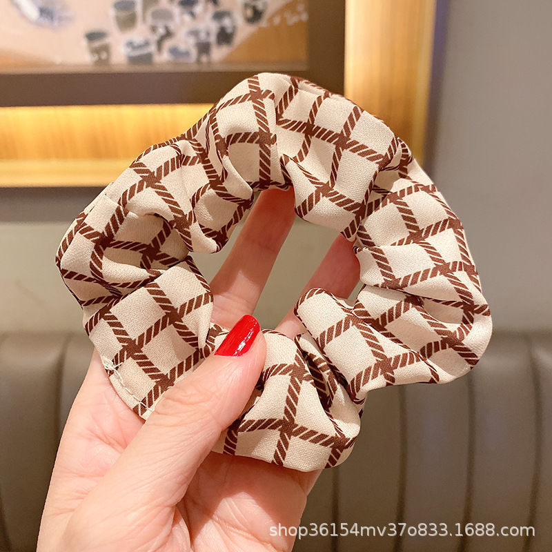 Plaid-banda de pelo beige