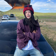 秋季新款上衣外套女2025早秋新款宽松复古撞色夹克小众休闲棒球服