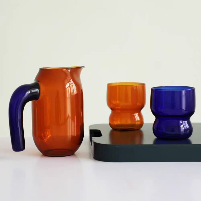 High Borosilicate Heat-Resistant Stained Glass Coffee Pot, Coffee Sharing Pot for Hotel Cafe, High-Quality Glass Pot