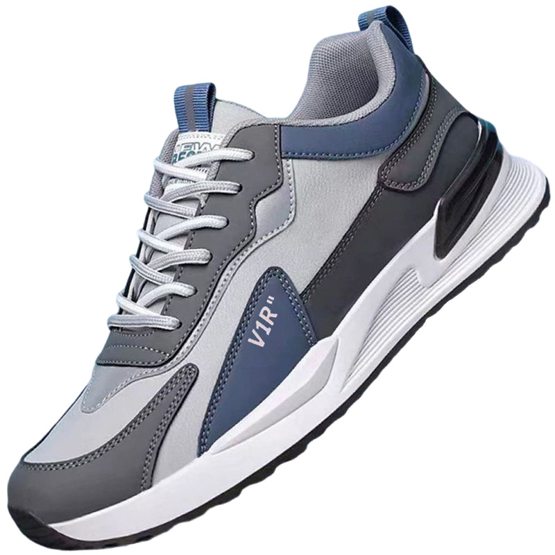 Zapatos deportivos de moda nueva moda zapatos casuales de cuero transpirables zapatos de correr cómodos zapatos de hombre con suela suave