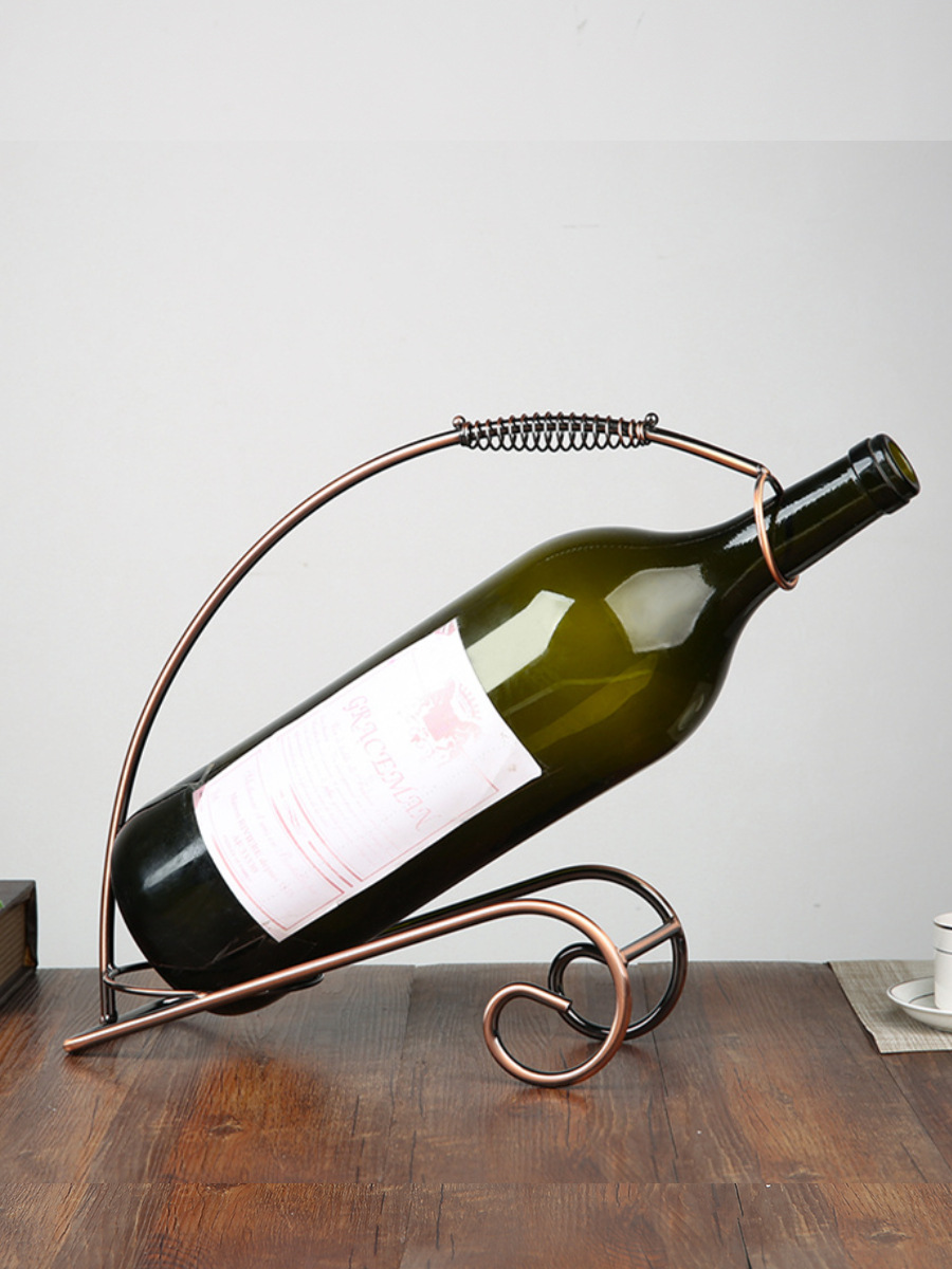 A947 Wholesale Large 5-Liter Wine Rack European Style 3-Liter Red Wine Rack Iron Wine Rack Decorative Wine Stand 3L