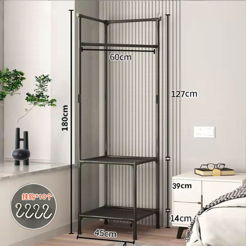 코너 프레임 2 레이어 블랙 + 10 후크