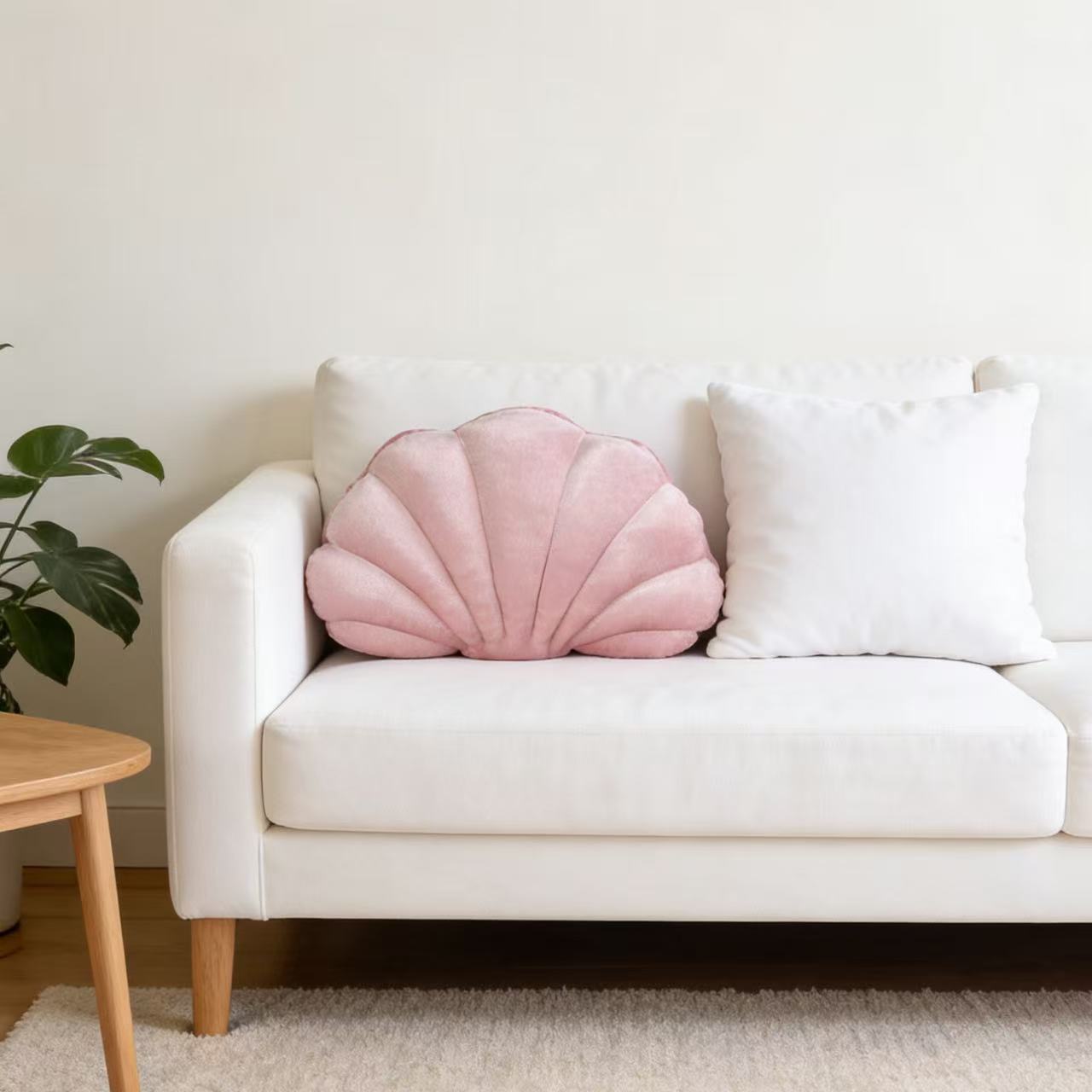 Zhang Yixing's Same Style Plush Shell-Shaped Pillow for Home Aquarium Decoration, Sofa Office Marine Animal Pillow
