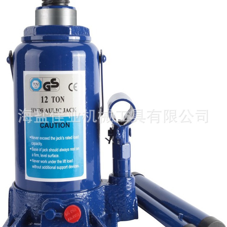 【厂家直销 大量出口】12T立式油压千斤顶（带安全阀）欧式千斤顶