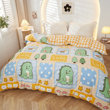 ins风小清新加厚纯棉被套单件150x200cm全棉被罩儿童卡通单人学生
