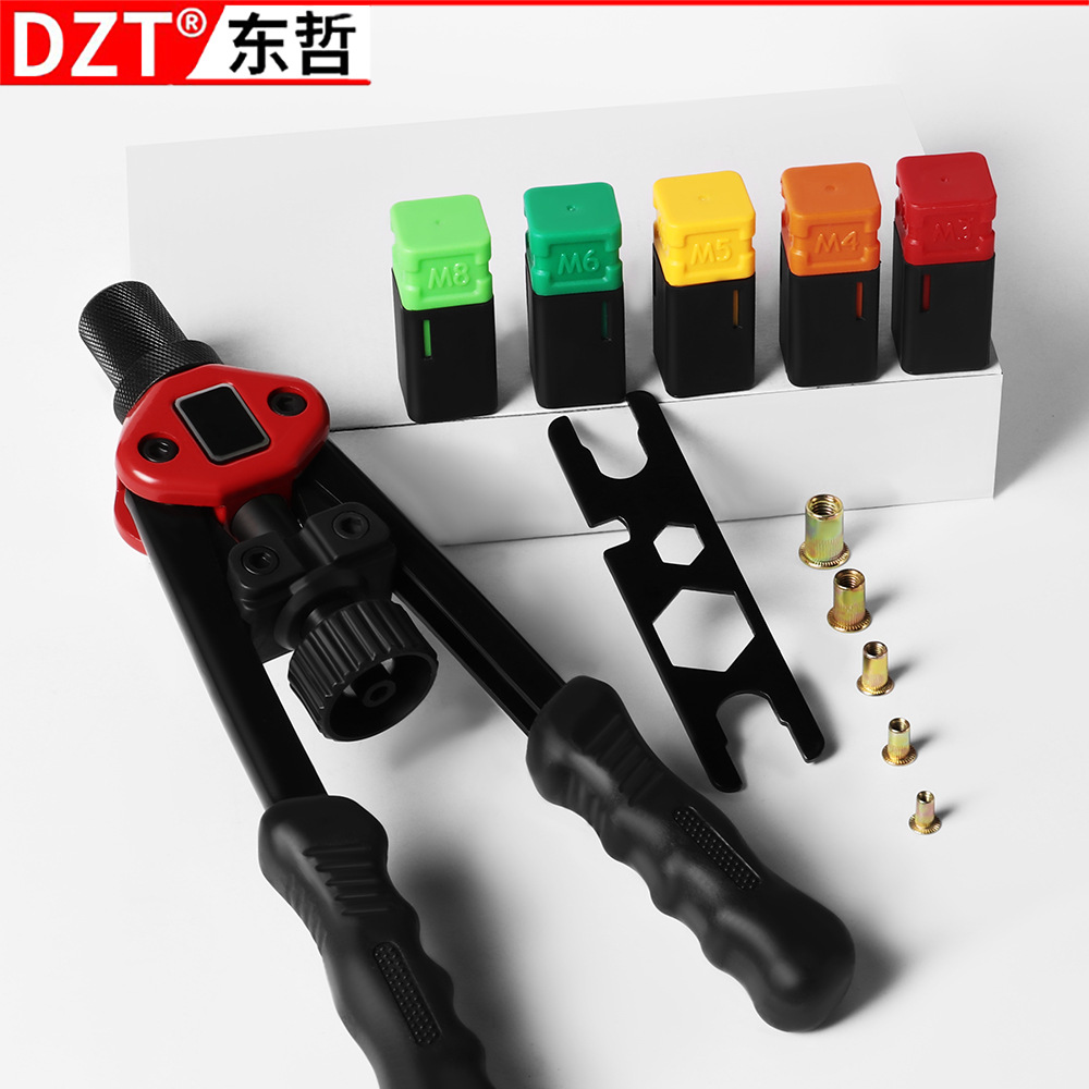 手动拉柳枪双把手螺母枪拉帽枪固定螺丝高强度柳钉枪五金工具批发