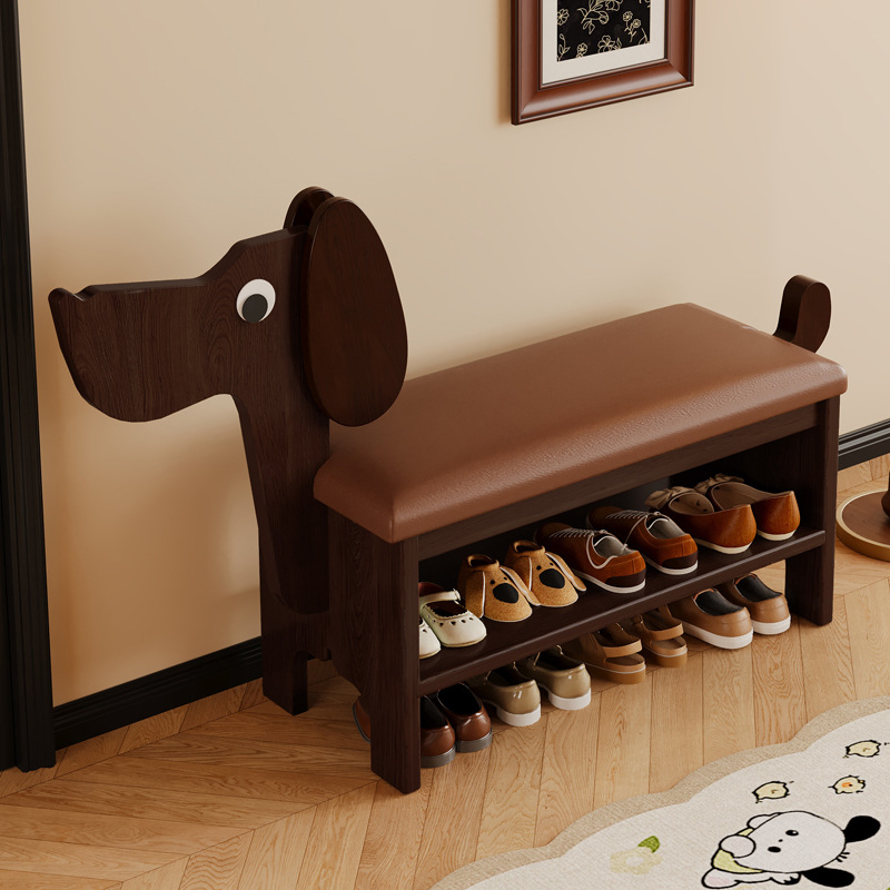 Taburete para cambiador de zapatos, estante para alquilar, puerta para el hogar simple, estante para zapatos, dispositivo de almacenamiento económico de varias capas, taburete pequeño para dormitorio