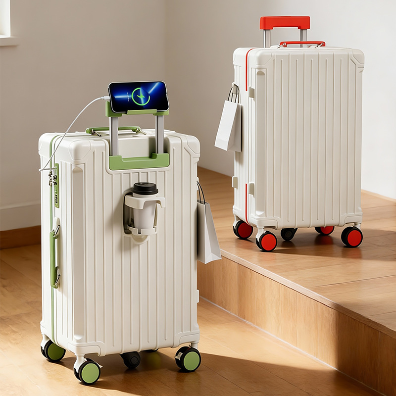 Multifunctional Suitcase, Large Capacity, Shock-Absorbing Brake, Universal Wheels, Explosion-Proof Student Password Box, Suitcase, Trolley Case