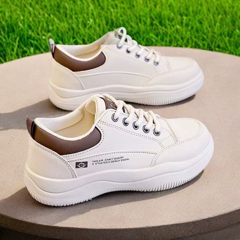 2025 новые осенние модные универсальные женские туфли, стильные туфли, белые балетки, трендовые спортивные и повседневные женские туфли