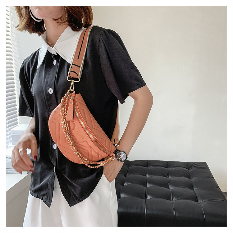 Women's Streetwear Solid Color Pu Leather Waist Bags display picture 9