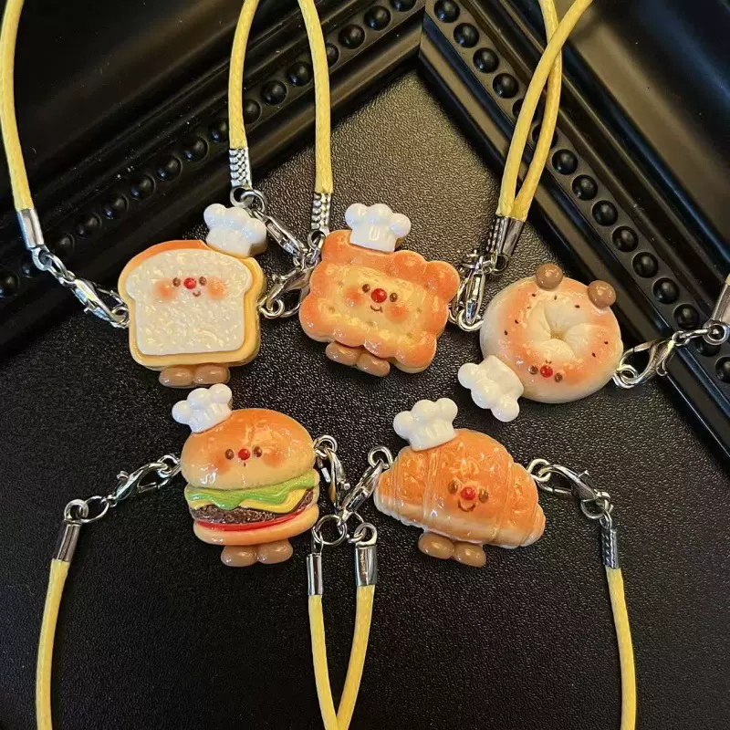 新款面包厨师食玩创意手工diy奶油胶树脂配饰小挎包棉花娃娃配饰