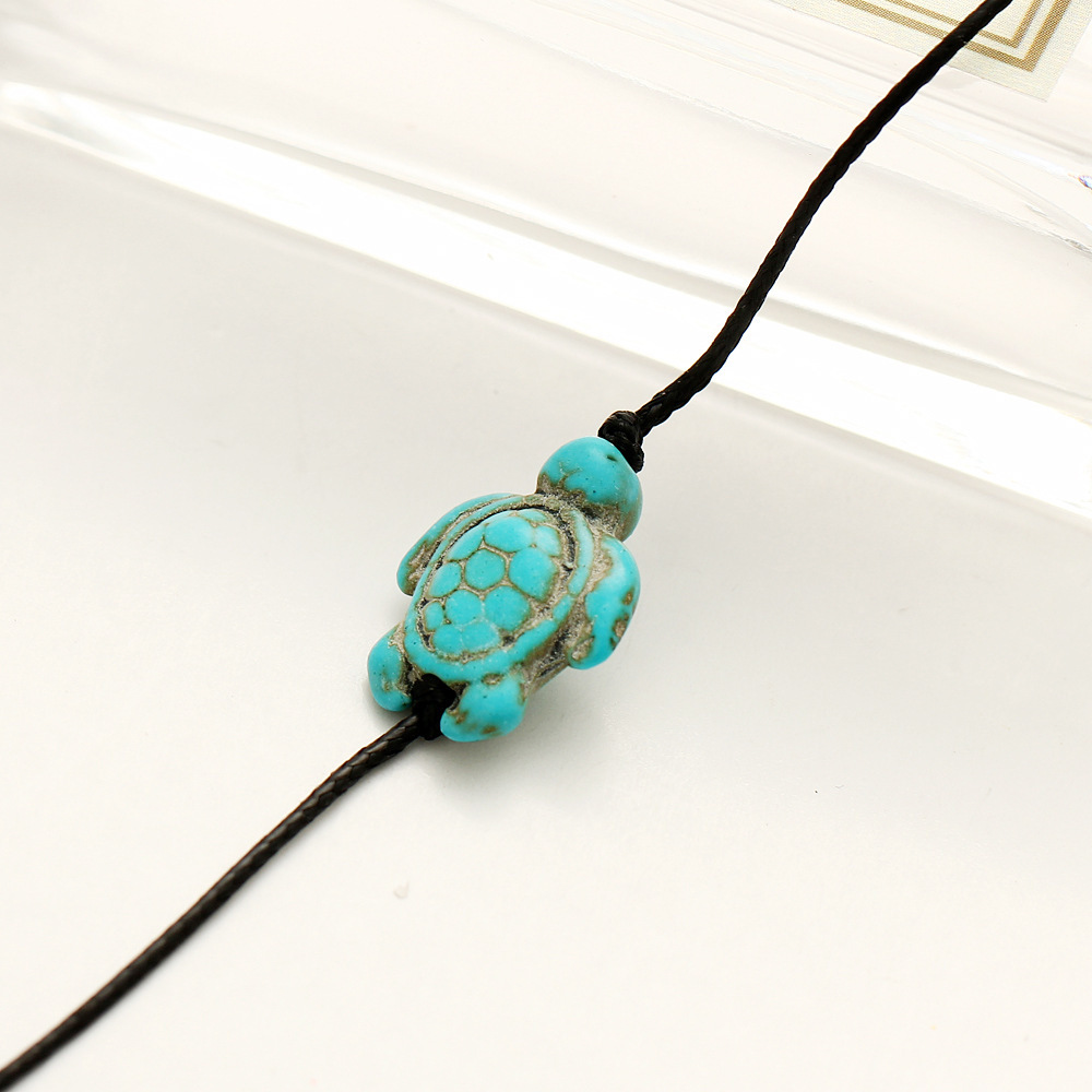 Retro Tortoise Turquoise Women's Anklet display picture 5