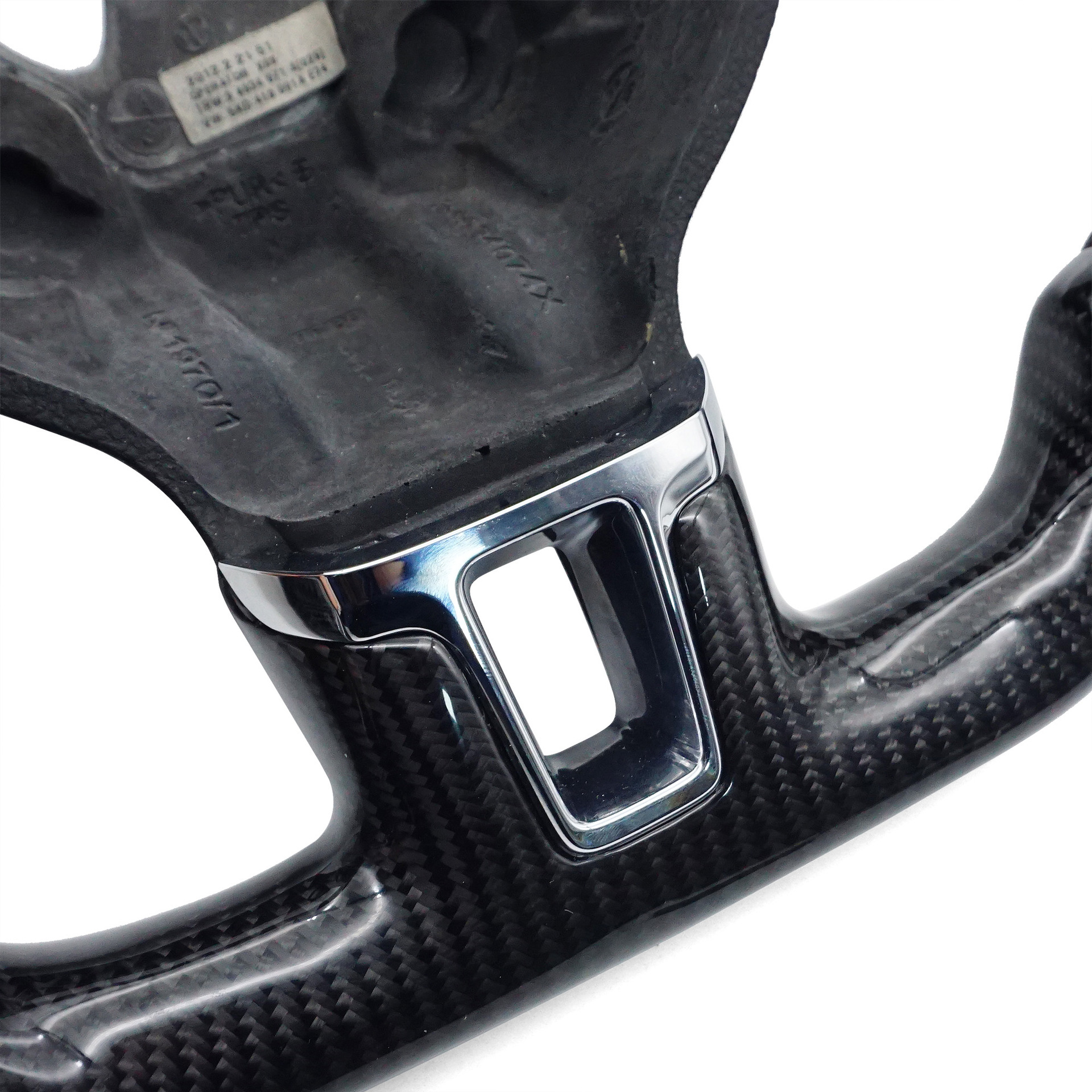 Suitable for Volkswagen Golf 6 Golf Mk6 Carbon Fiber Semi-Perforated Red Line Dual Red Centering Mark Steering Wheel