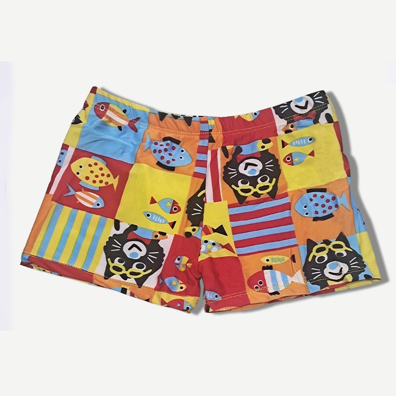 Bañador infantil niño tipo bóxer cordón ajustable diseño dibujos animados