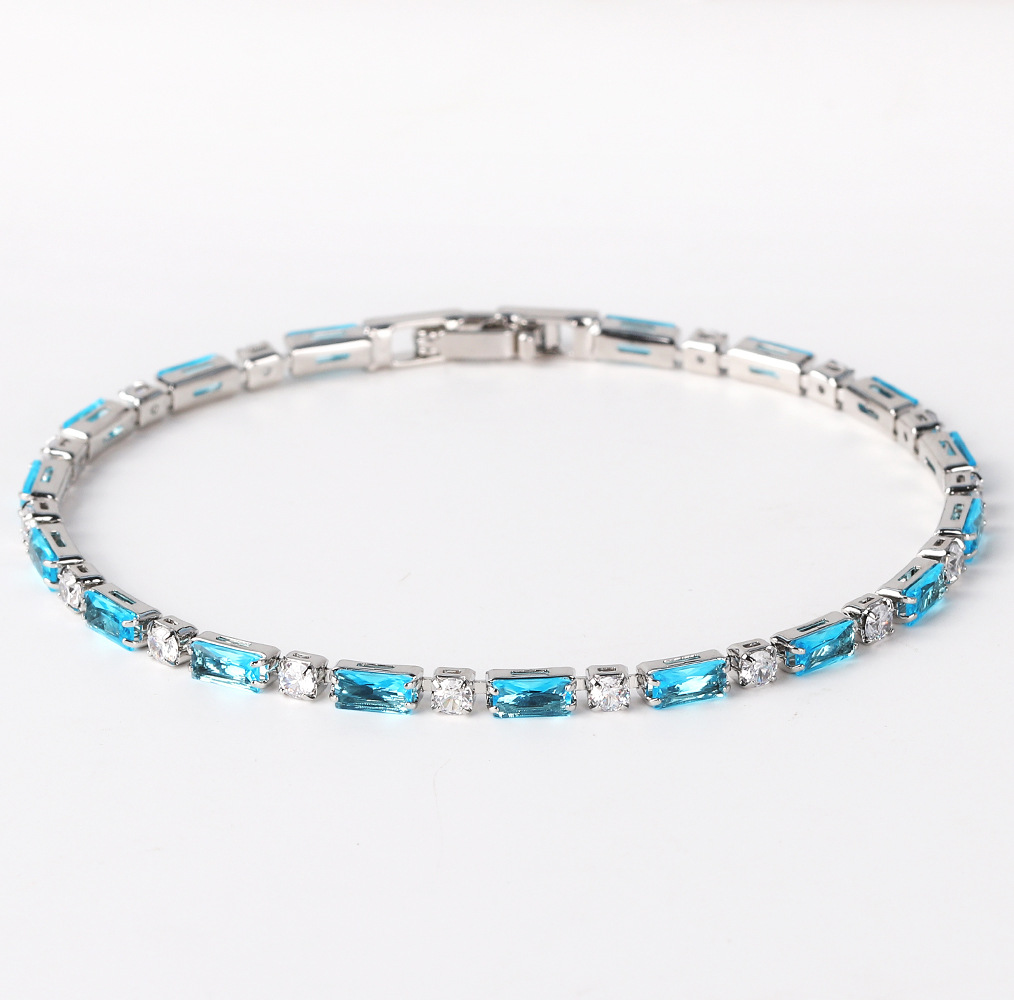5g Weight Copper Pendant Material Zircon Inlay Material Bracelets Classification Copper Chain Material 1 Piece Quantity Holiday, Travel, Daily Occasion Copper Material Geometric Pattern Women's Gender Plating Design Casual, Simple Style, Streetwear Style Copper Plating Geometric Zircon Bracelets 8