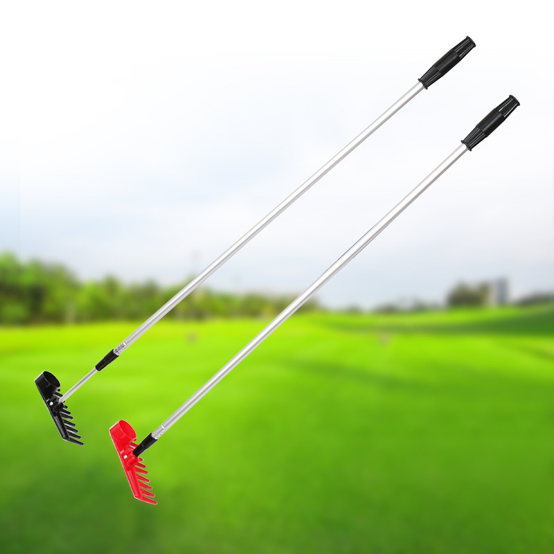 golf course equipment course supplies gardening mini plastic double-sided sand rake golf aluminum pole sand rake golf course equipment course supplies gardening mini plastic double-sided sand rake golf aluminum pole sand rake