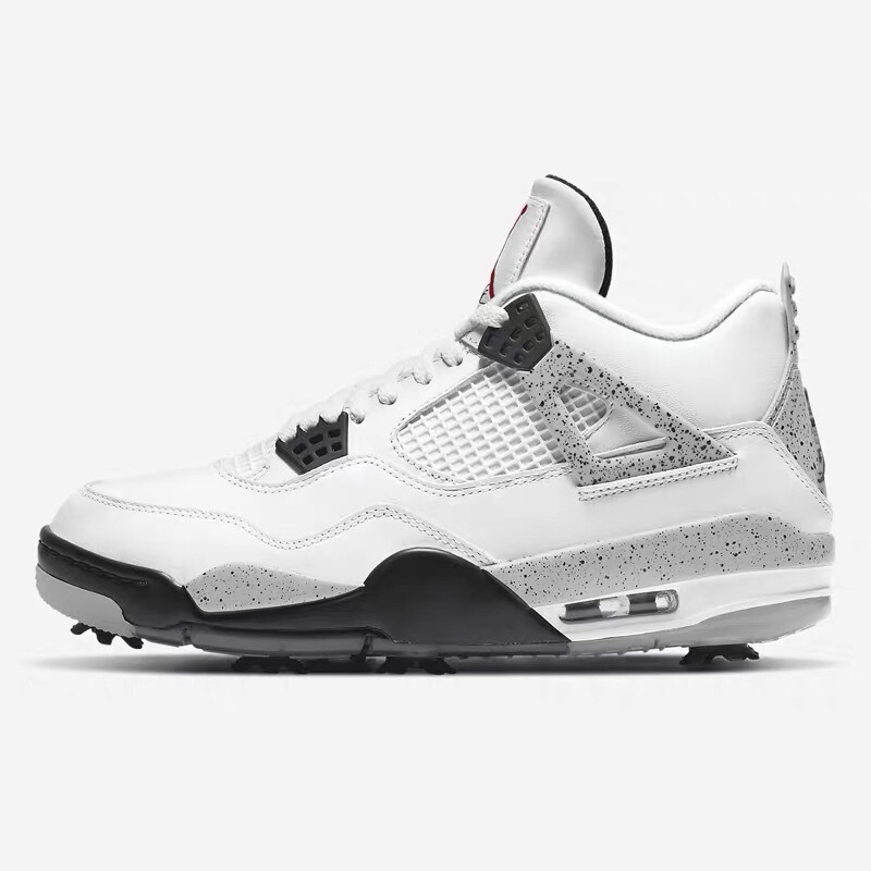 Putian AJ4 white and black cement mid-top basketball shoes for men and women, air cushion Oreo electric mother campus casual sports shoes for men Putian AJ4 white and black cement mid-top basketball shoes for men and women, air cushion Oreo electric mother campus casual sports shoes for men
