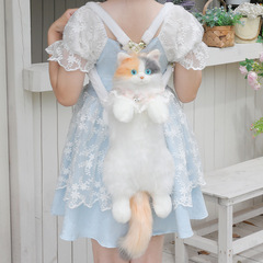 工場直売三花猫リュックサックシミュレーションリュックサックぬいぐるみ可愛いぬいぐるみ誕生日プレゼント