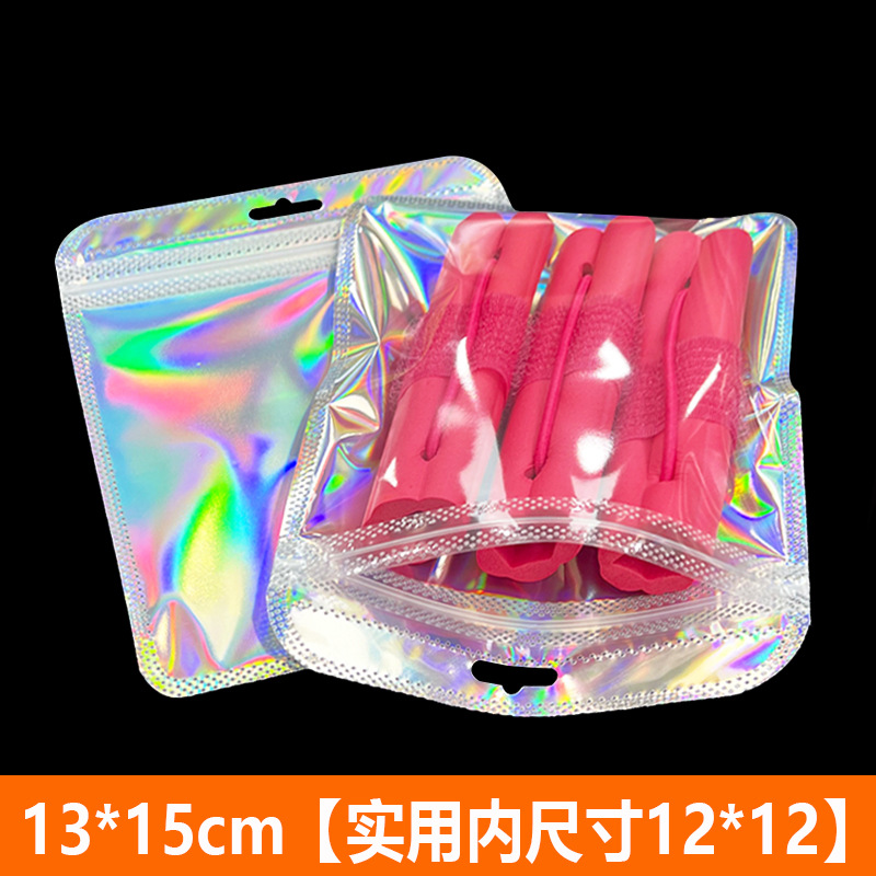 正方形のセルフシール包装袋現物両面透明ゴム袋四角い袋白いセルフシール袋大珠光袋