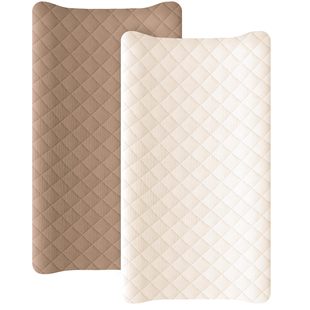 Cross-Border Popular Quilted Gauze Children's Fitted Sheets Amazon Baby Cotton Gauze Fitted Sheets Double Layer Cotton Sheets Solid Color Wrinkled
