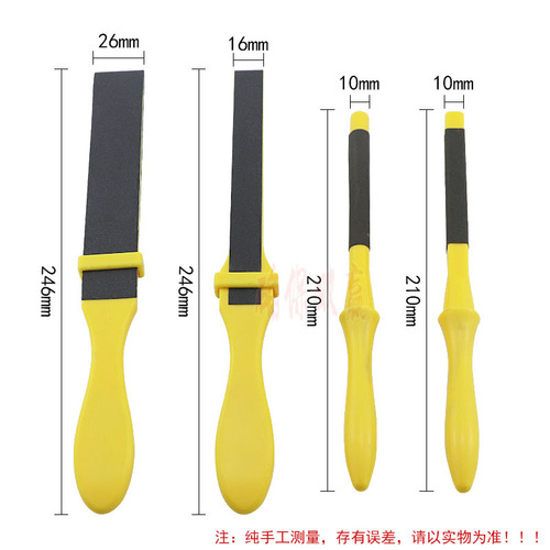 Flat manual sandpaper clamp, plastic boxed semi-circular sandpaper roll, square sandpaper rack, grinding and polishing tools