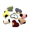 Cloth bag love button DIY leopard dot cloth buckle heart -shaped flat bottom button peach heart jewelry accessories