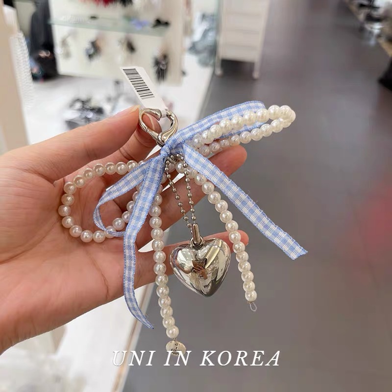 23g Weight Keychain Classification 1 Piece Quantity Holiday, Daily Occasion Plastic Material Heart Shape, Bow Knot Pattern Casual, Sweet Style 1 Piece Heart Shape Bow Knot Keychain Plastic Casual Sweet 4