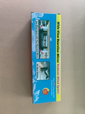 Car Driving Mirror HD car Large View Mirror wide angle flat surface indoor auxiliary reversing blind spot mirror (Large field of view rear view auxiliary mirror) - color-box-packaging