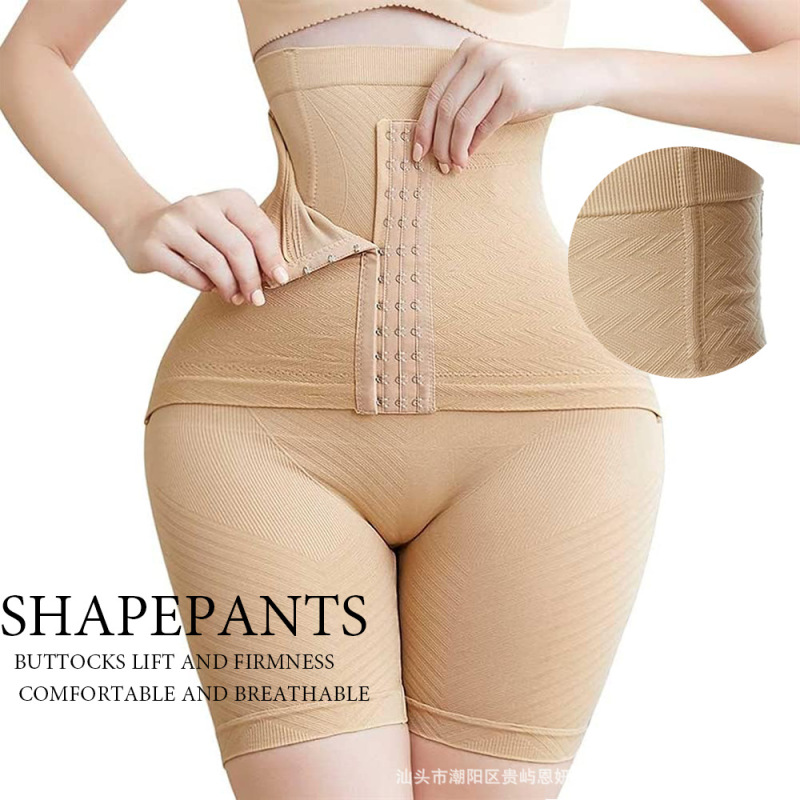 Foreign Trade Cross-Border High-Waist Shaping Reinforced Buttoned Tummy Control Underwear Panx Hip Lift Waist Shaping Tummy Control Pants Slimming Legs
