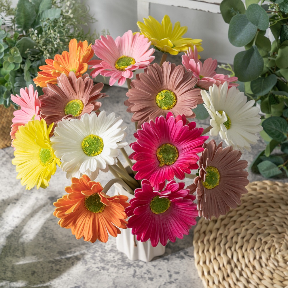 Wedding Celebration Daisies and Sparrows PU Artificial Flowers with Instagram Style, Manufacturer of Home Decor, Cross-border Wholesale of Fake Flowers MW01513