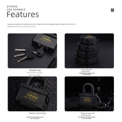 Manufacturer wholesale padlock shell sets water-resistant rust-proof padlock