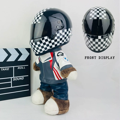 Motosiklet dəbilqələri Pendant Motorcycle Travel Partner 28cm - 28cm-flower-skin-f1-grid-new-helmet-type-anti-collision-layer