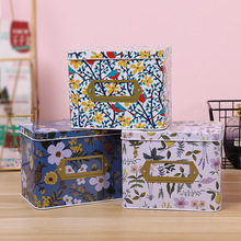 马口铁收纳盒储物盒桌面物件归纳分类标签整理盒家用铁艺防尘铁盒