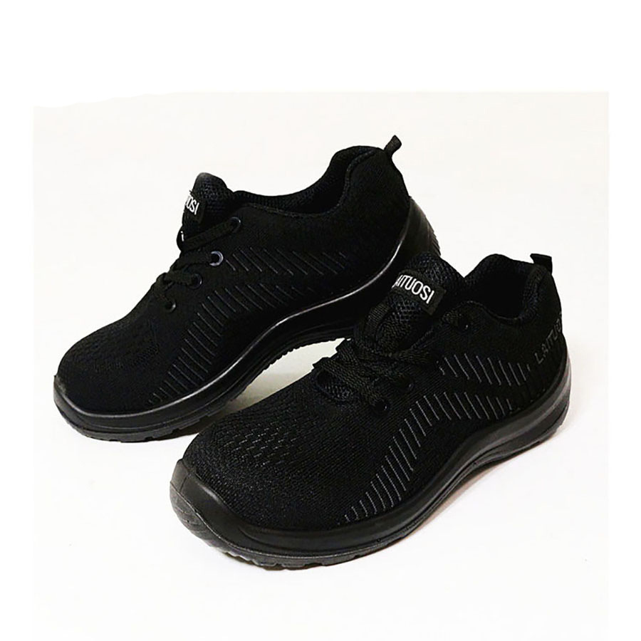 莱托斯飞织0214劳保鞋男轻便安全工作鞋防砸防刺穿夏季透气防臭现