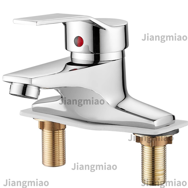 Grifos de latón, lavabo caliente y frío, doble agujero, lavabo caliente y frío, tres agujeros, lavabo de baño doméstico, lavabo de manos, lavabo de agua image 6