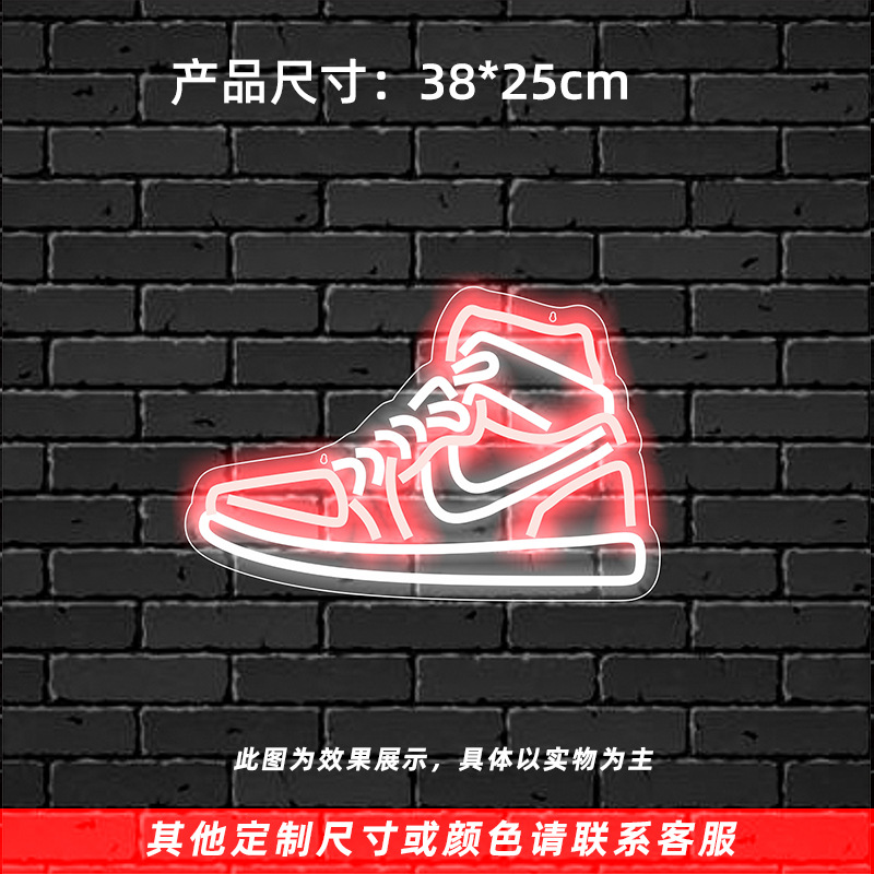 Comercio exterior especial vacaciones regalo creativo lámpara de modelado dormitorio habitación ins Lámpara decorativa zapatillas Decoración LED luz de neón