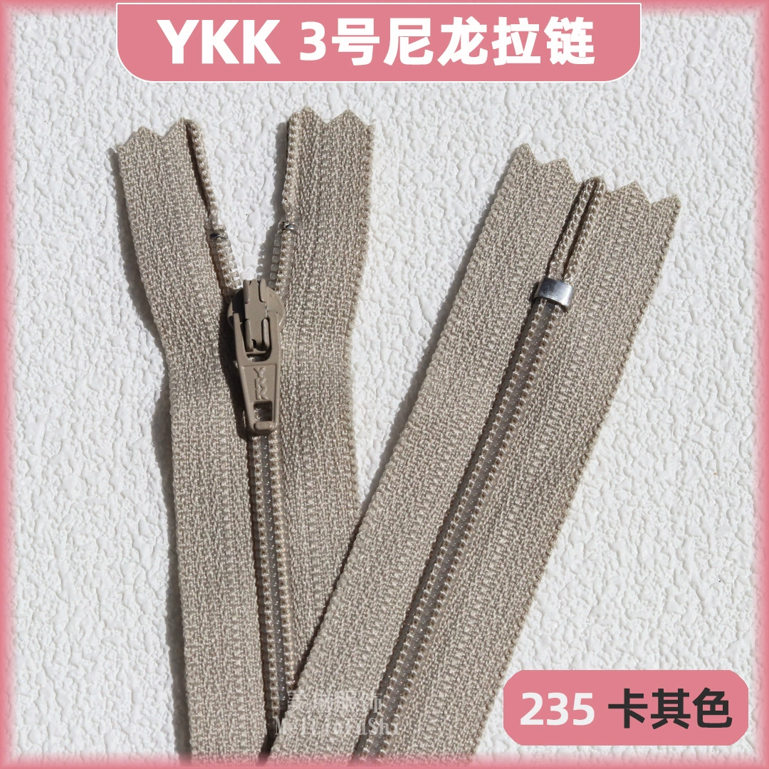 Застежка-молния YKK №3 нейлоновая закрытая хвост зубчик для одежды аксессуары черные брюки 18 см планка закрытая застежка-молния точка оптовая