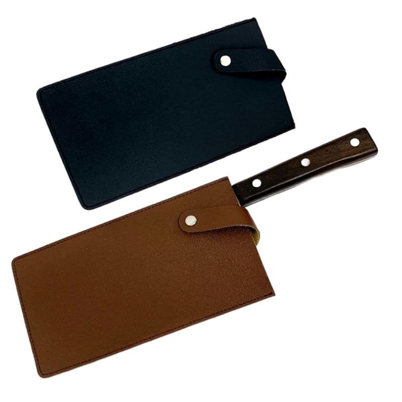 野营户外小刀皮套 家用刀套菜刀刀鞘PU皮厨师刀皮鞘