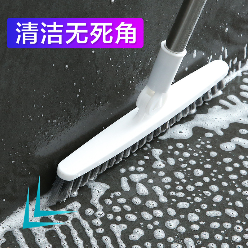 Floor brush long handle bristle ceramic tile floor brush bathroom cleaning artifact toilet to dead corner toilet brush