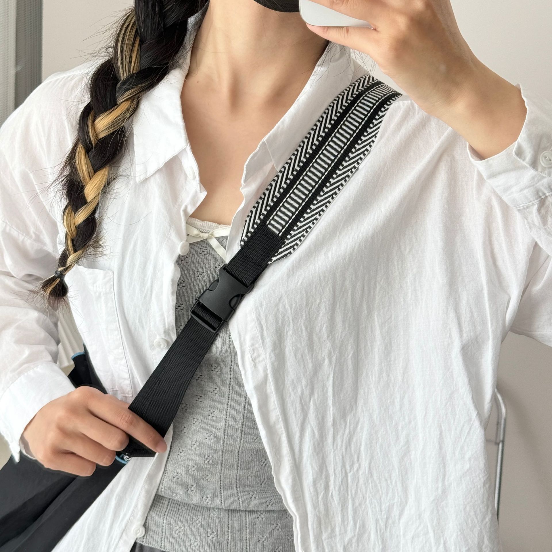 Cordón de nylon bolso correa de hombro bolso de mujer correa de extensión accesorios correa de bolso de mujer correa ajustable