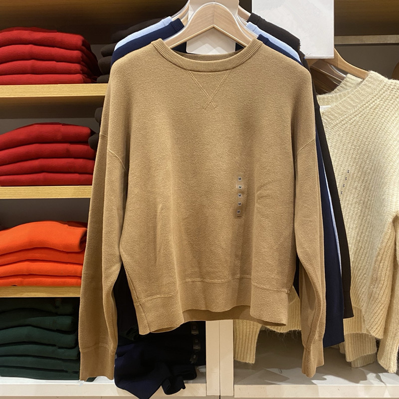 2025 Autumn and Winter Collaboration Women's and Men's Couple's Smooth Cotton Round Neck Knitwear Pullover Knitwear 481673 2025 Autumn and Winter Collaboration Women's and Men's Couple's Smooth Cotton Round Neck Knitwear Pullover Knitwear 481673