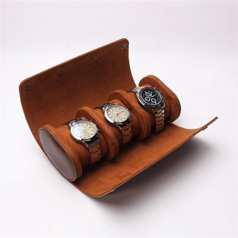 In-Stock Luxury Three-Pack Watch Box Hot-Selling Pu Watch Storage Box