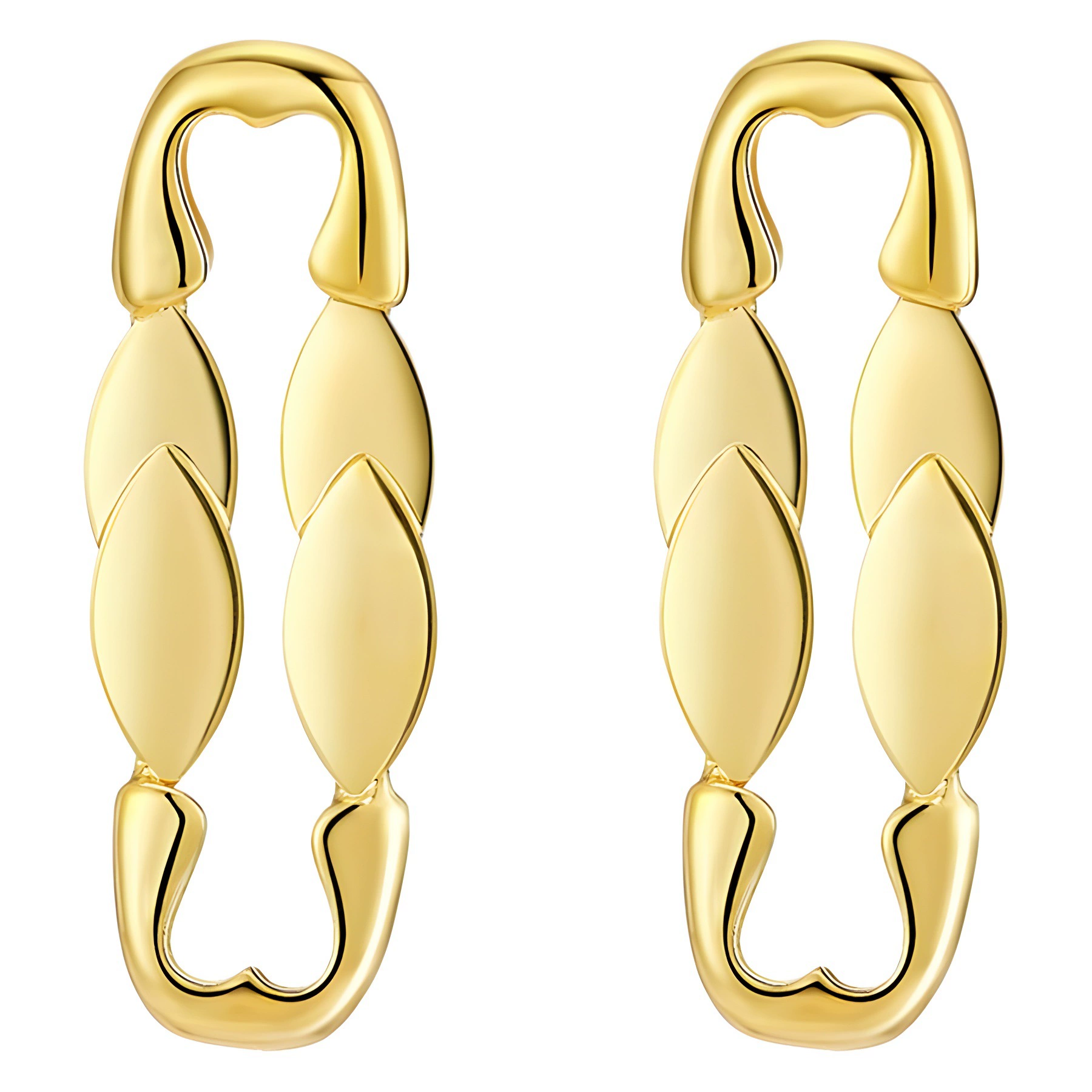 Серьги из меди, креативные аксессуары, золото 750 пробы