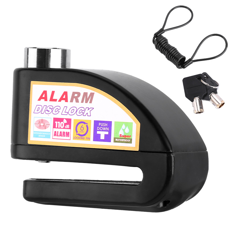 Bicicleta de freno de disco de bloqueo de alarma cerradura del coche eléctrico de disco de freno de la motocicleta bloqueo antirrobo equipo Jiuyue image 13