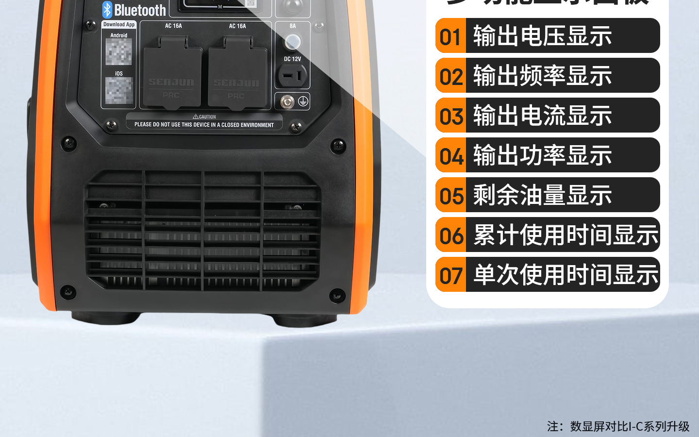 Senjiu Gasoline Generator 220V Variable Frequency 3.5Kw Portable Household Silent Rv Outdoor Camping Charging