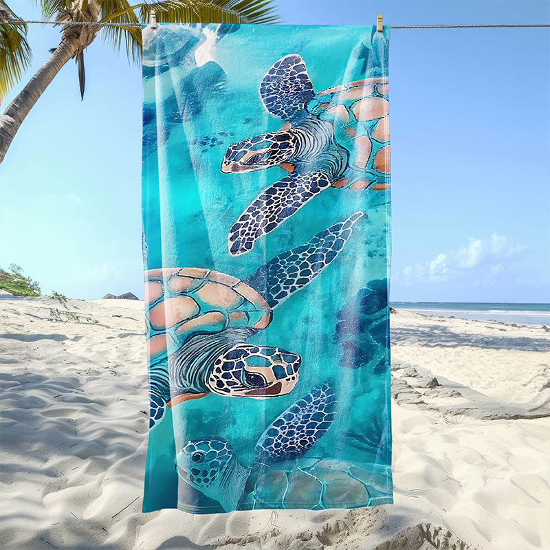 Microvezelhanddoek voor grensoverschrijdende verzending, groothandel in bedrukte sneldrogende badhanddoeken voor zwemmen en strand._voghion.com