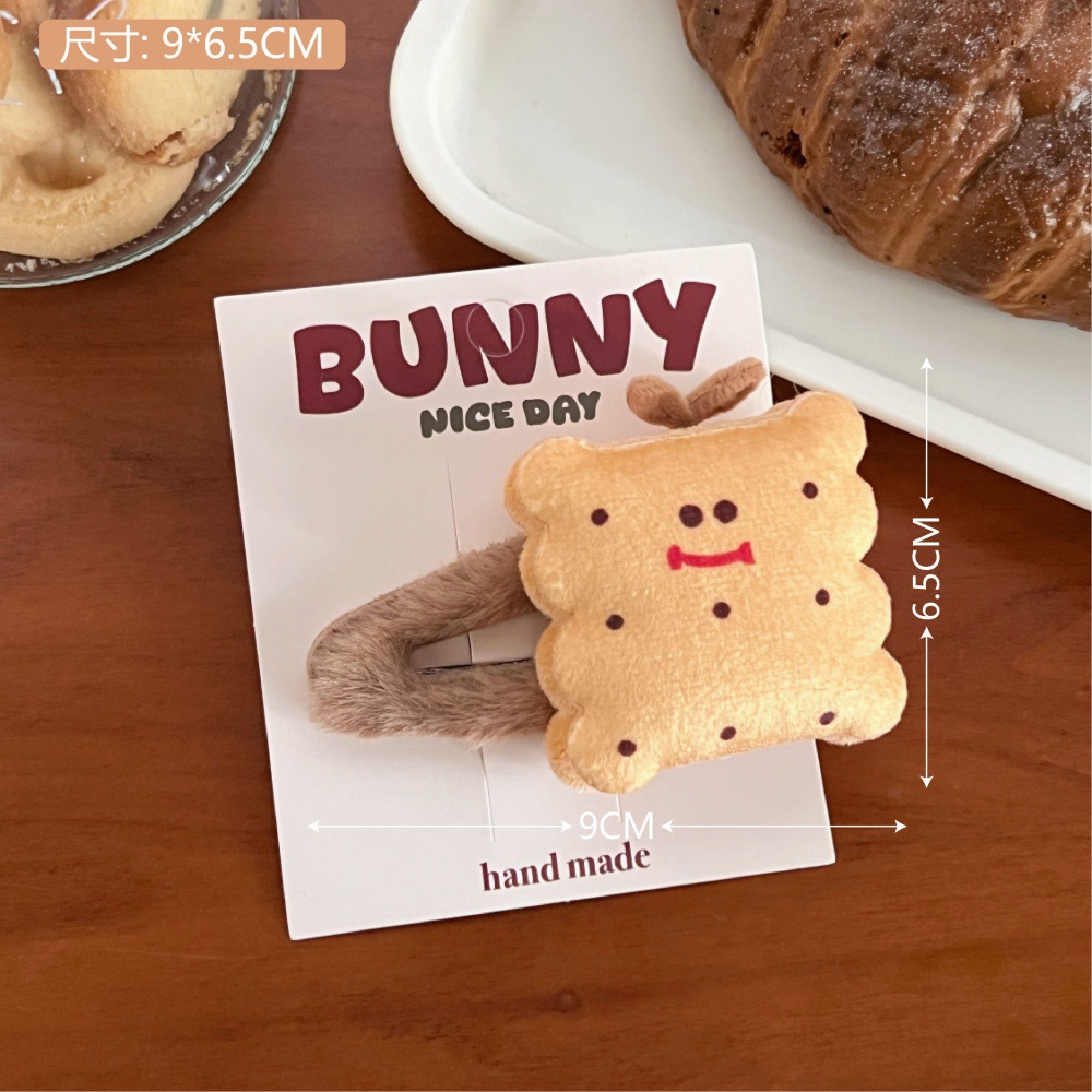 Creativo lindos pinzas de cabello gourmet pinzas de cabello pan pequeño pinzas de bordes pinzas de cabello para niñas BB pinzas de cabello al por mayor