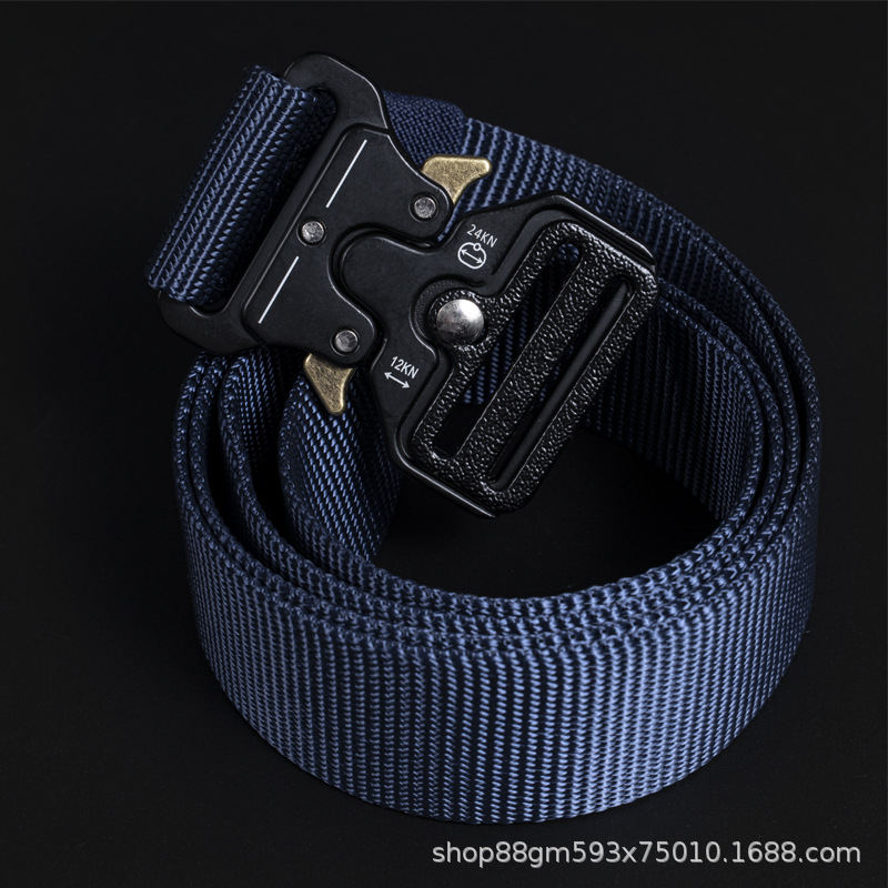 3.8 Cinturón táctico de cobra ancho de nylon imitado cinturón funcional militar de hombre cinturón multifuncional de combate al aire libre cinturón